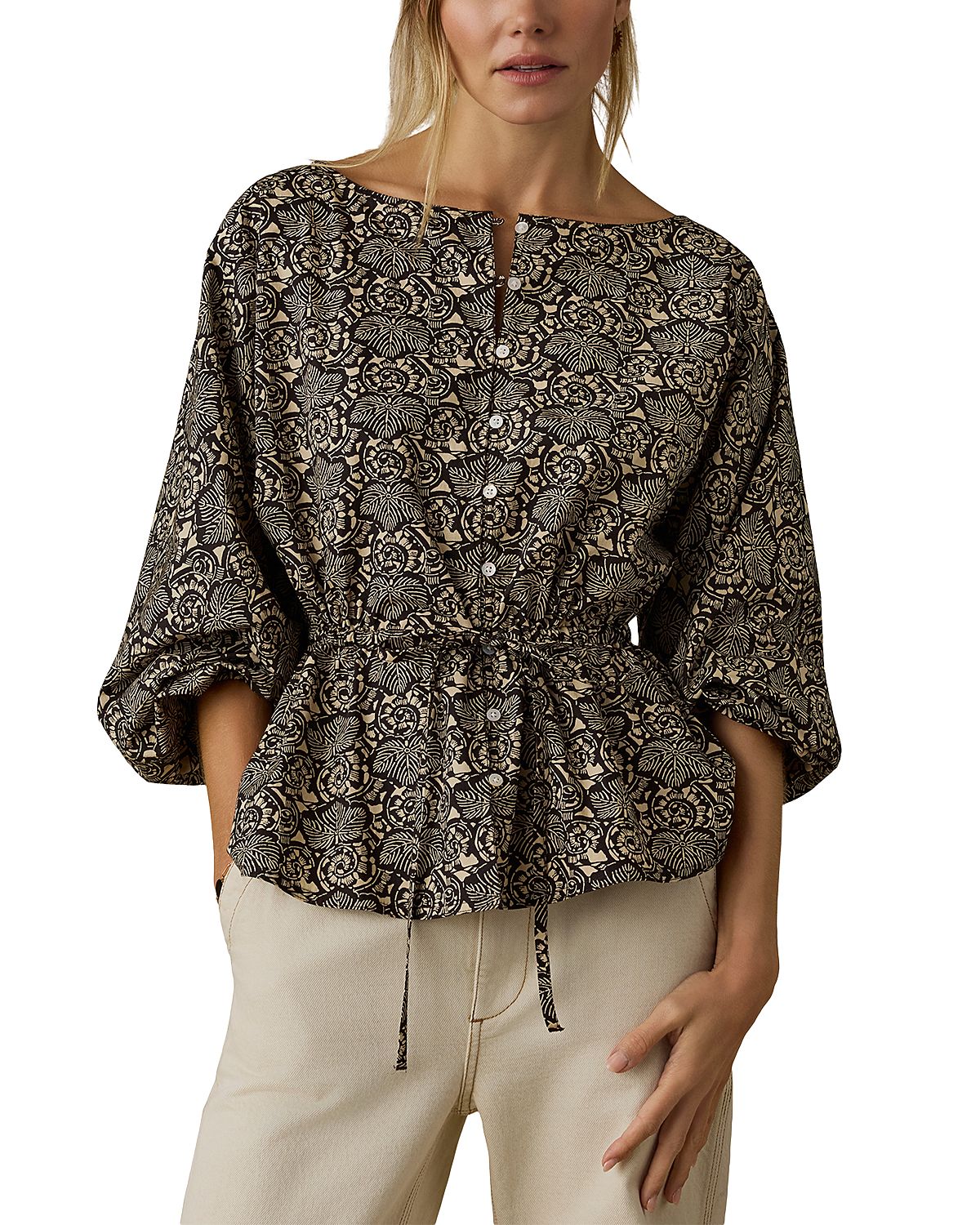 Faherty Coastal Cotton Faye Top