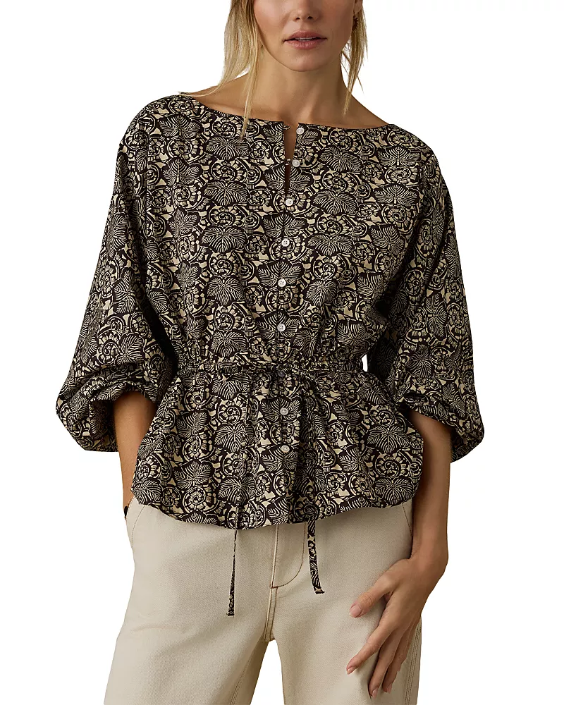 Faherty Coastal Cotton Faye Top