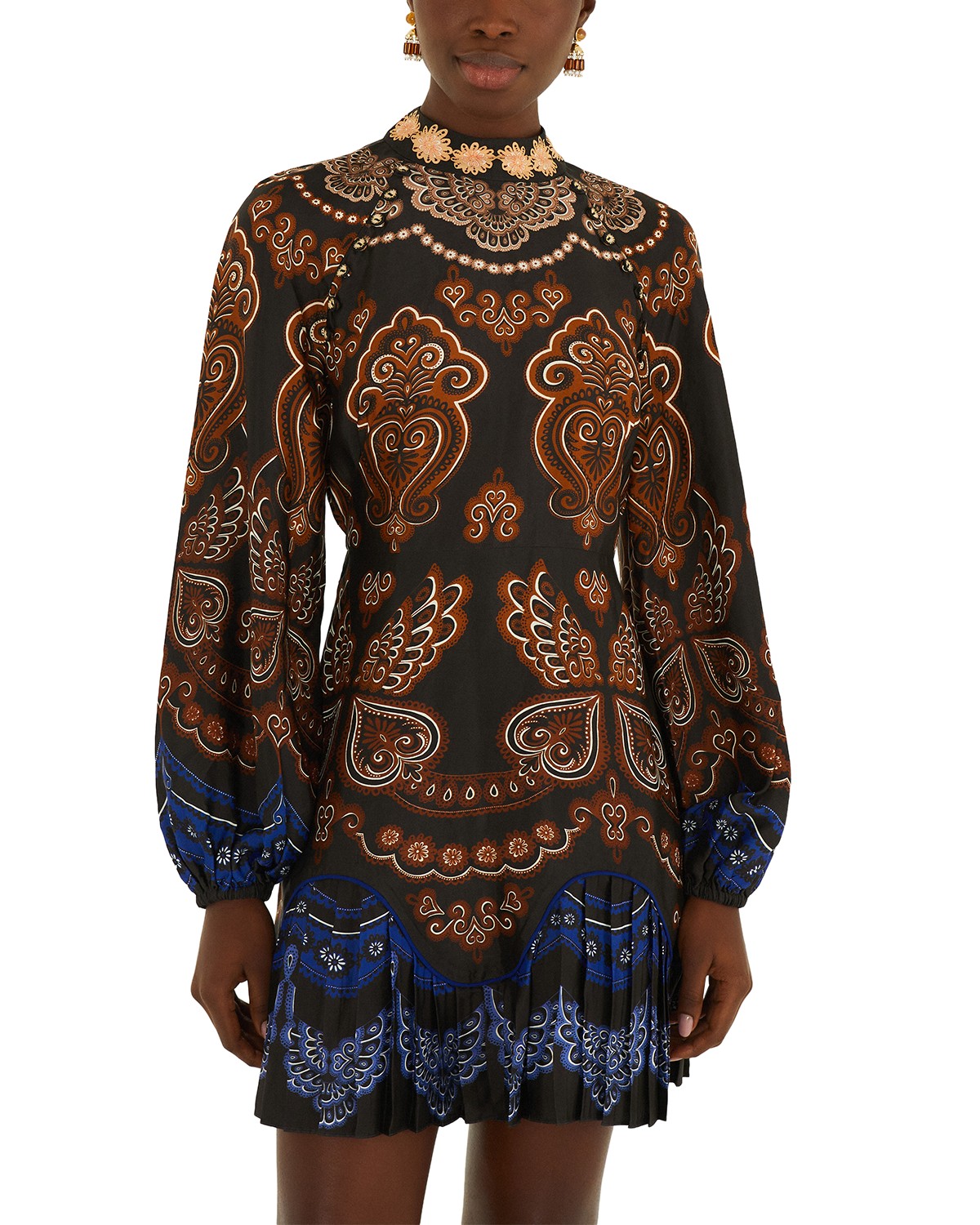 Nicole Mock Neck Mini Dress