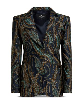 Fitted Brocade Blazer