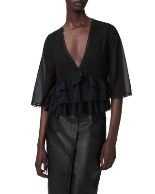 Floaty V Neck Top