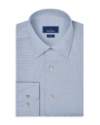 Trim Fit Stretch Micro Twill Dress Shirt