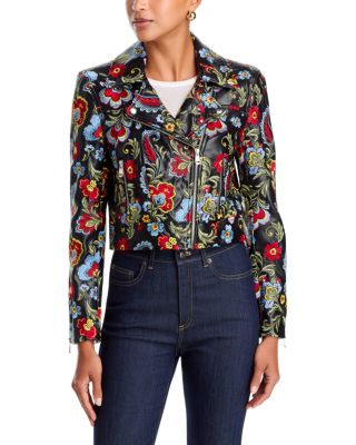 Genevive Floral Embroidered Jacket 