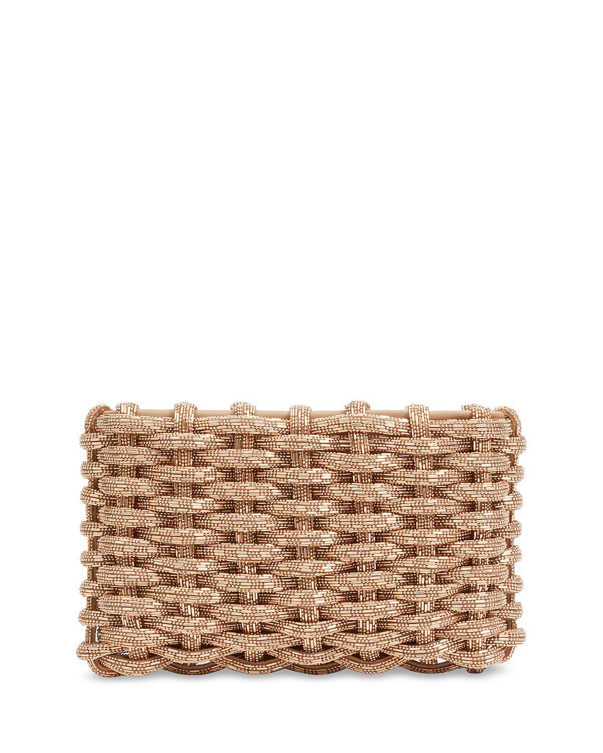 Simkhai Morgan Embellished Woven Clutch