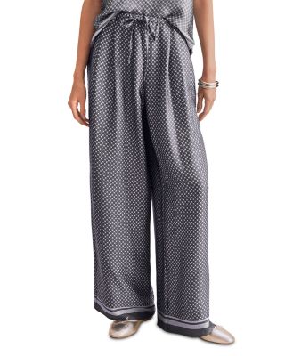 Valerie Pleated Print Pants