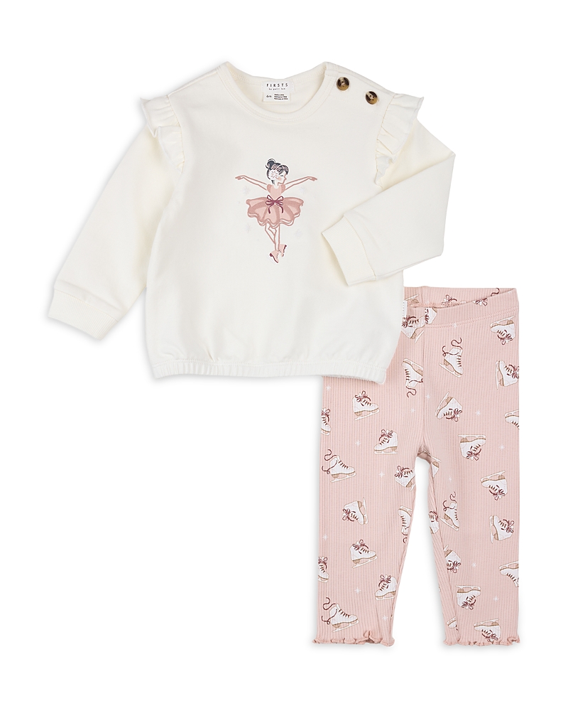 Firsts by petit lem Girls Starlight Skater Top and Leggings Set - Baby