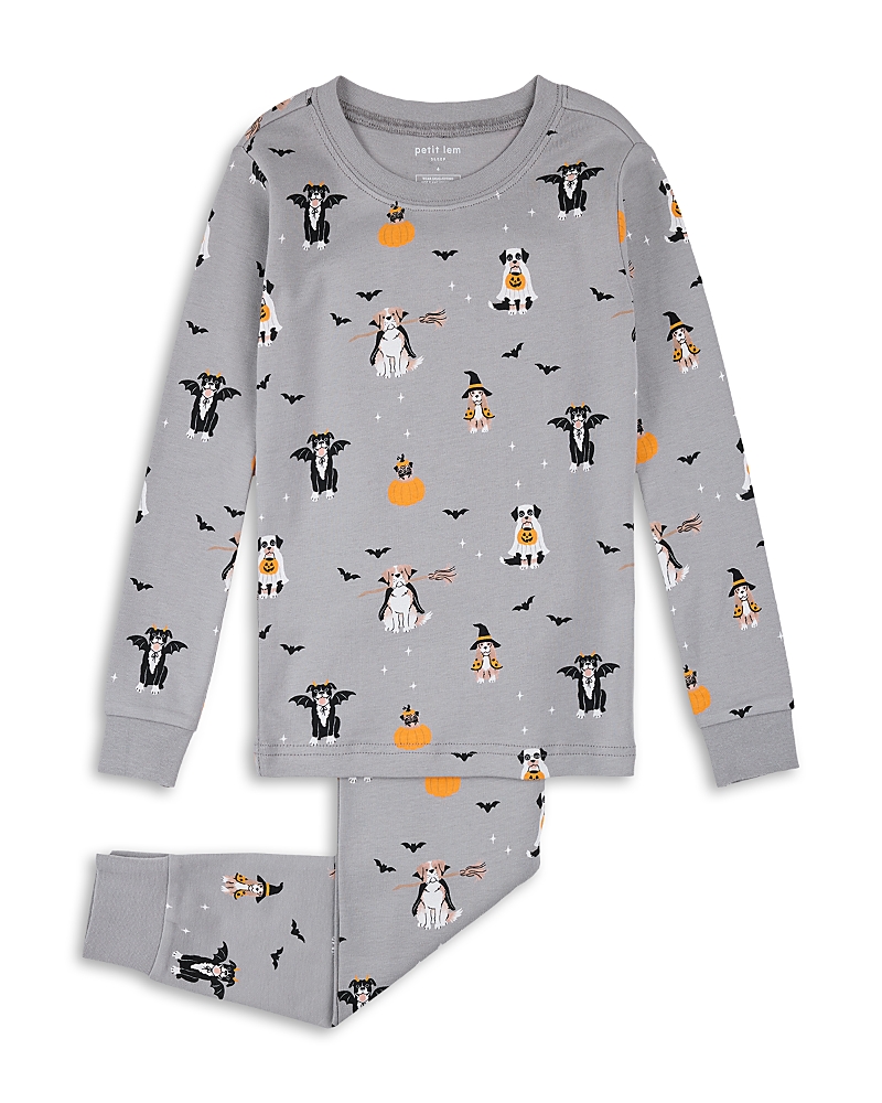 petit lem Unisex Paw-loween Print Pajama Set - Little Kid, Big Kid