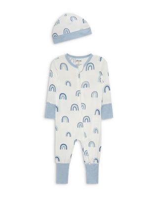 Boys' Blue Rainbow Coverall and Hat - Baby