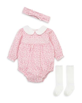 Girls Outline Bubble Playsuit,  Headband and Socks - Baby