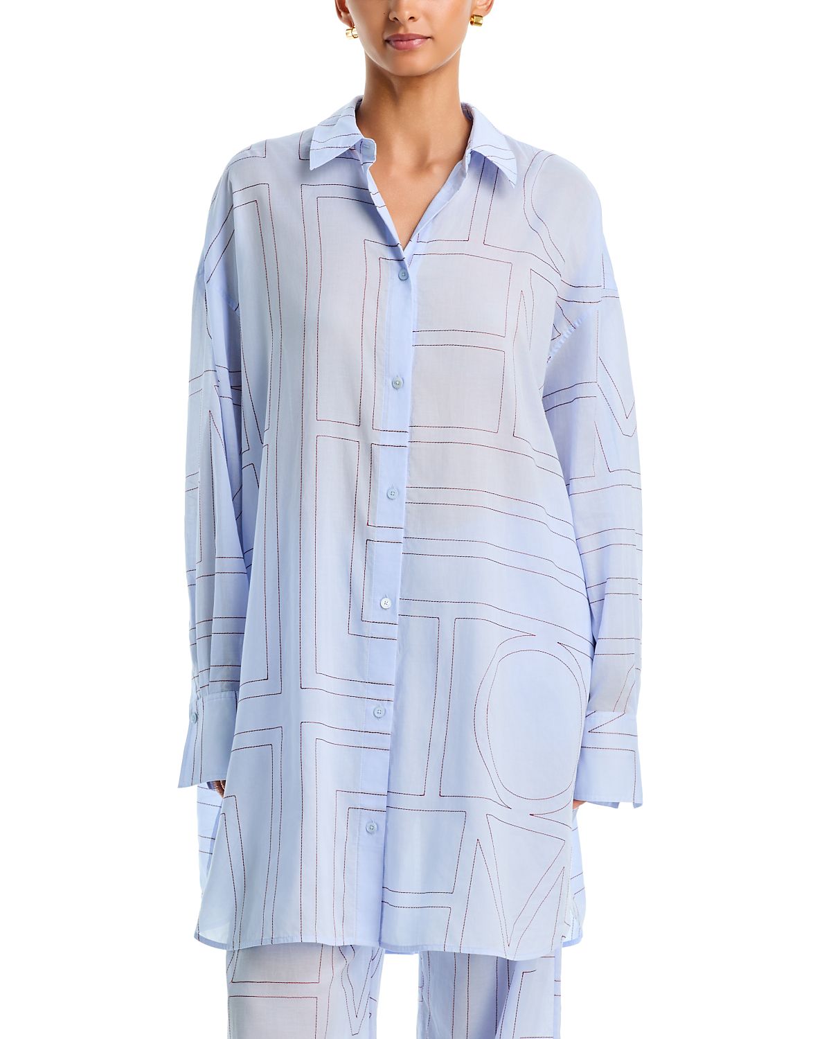 Toteme Monogram Long Summer Shirt