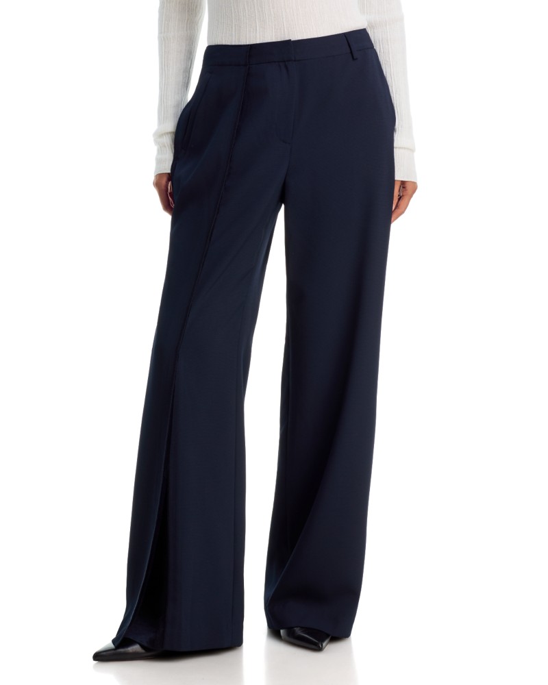 Jason Wu Collection Straight Cady Trousers in Ultra Navy