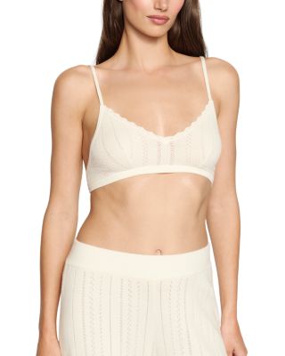 Pointelle Sweater Bralette