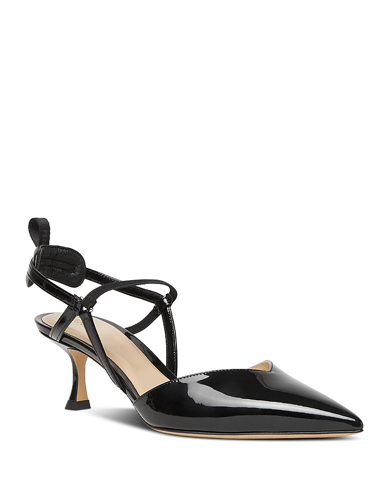 Fendi Women's Very Colibri Mid Heel Slingbacks