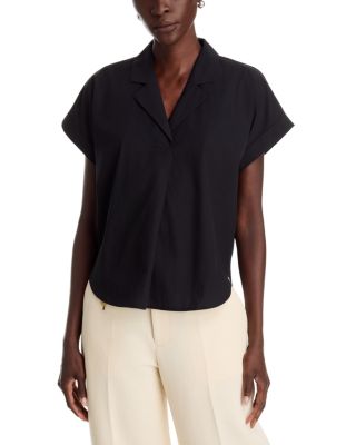 Notched Collar Top