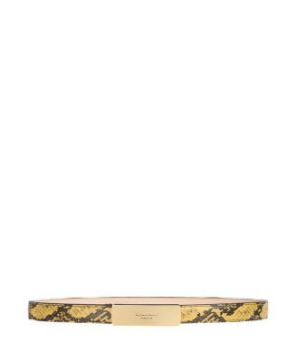 Balmain Belt in Python-Effect Leather