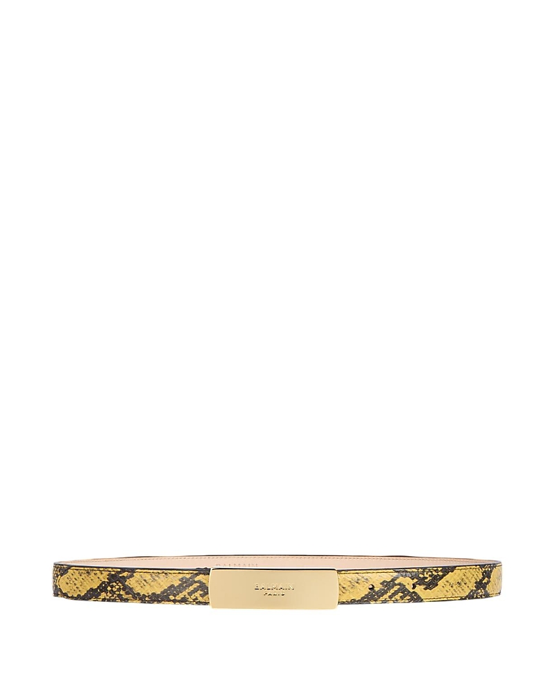 Balmain Belt in Python-Effect Leather