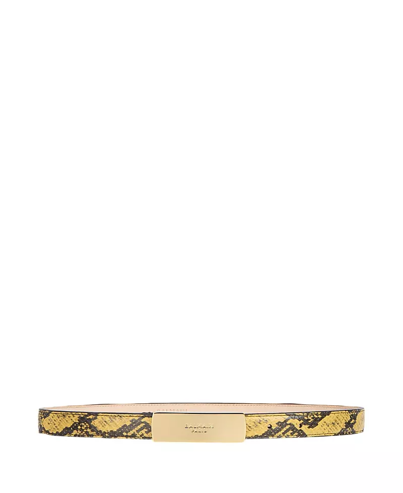 Balmain Belt in Python-Effect Leather