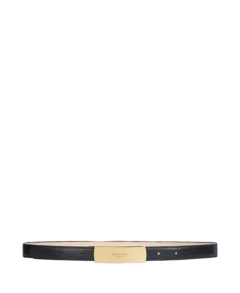 Balmain Smooth Leather Belt