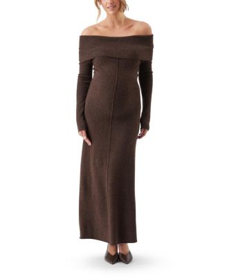  Tyla Off Shoulder Maternity Knit Dress