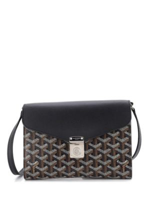   Chypre Wallet on Strap Coated Canvas with Leather