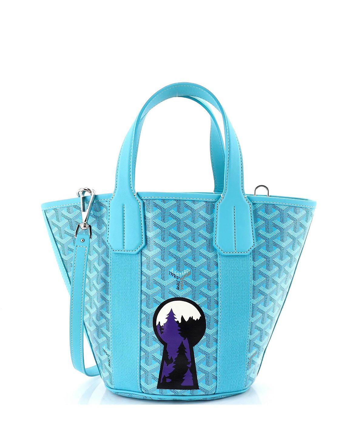 Pre-Owned Goyard Pm Belharra Tote Printed Coated Canvas