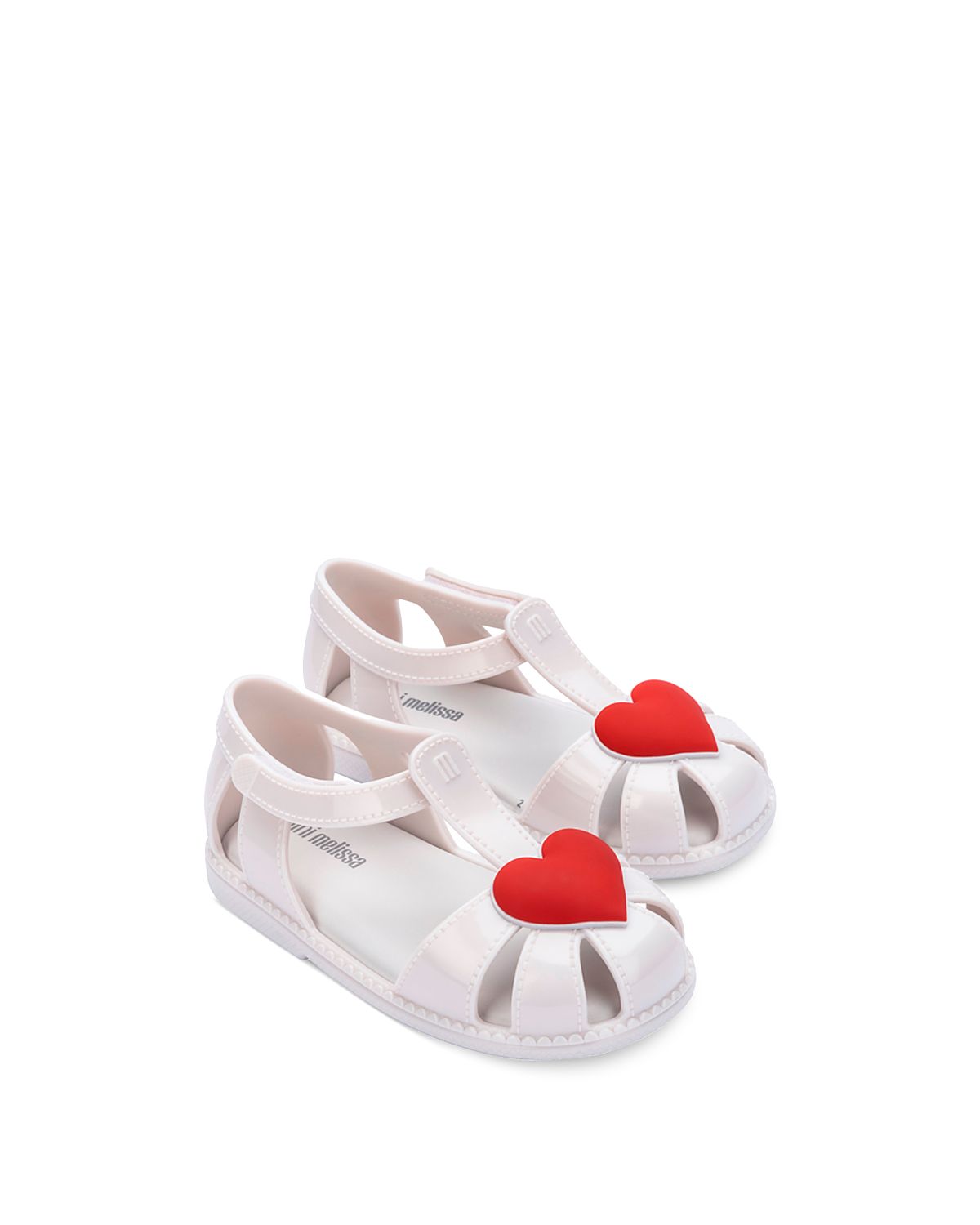 Mini Melissa Girls' Hip Heart Ballet Flats - Toddler
