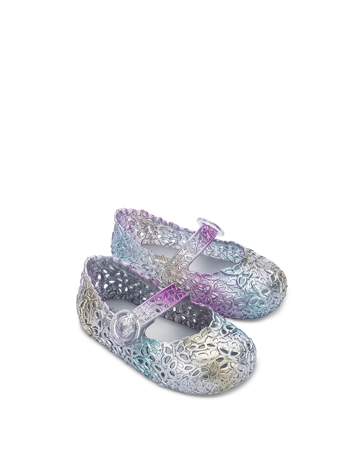 Mini Melissa Girls' Pollen Ballerina Flats - Toddler, Little Kid