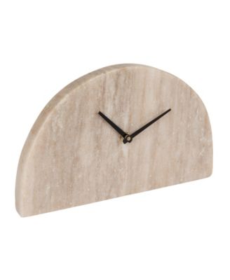  Decorative Half Moon Marble Mantel Clock