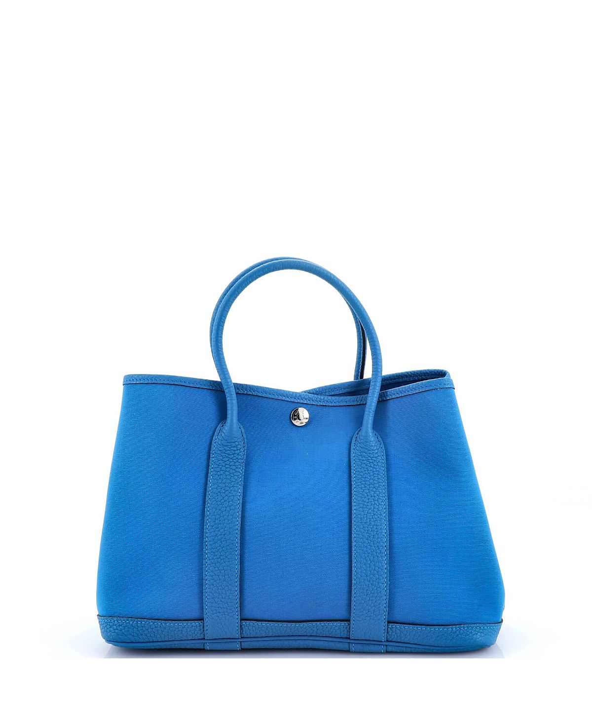 Pre-Owned HERMES 30 Garden Party Tote Toile and Leather