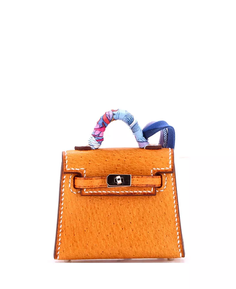 Pre-Owned HERMES Kelly Twilly Bag Charm Peau Porc