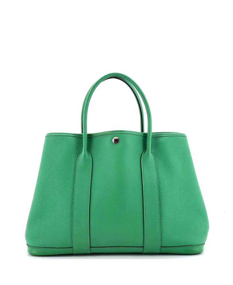 Pre-Owned HERMES 36 Garden Party Tote Leather with Printed Interior