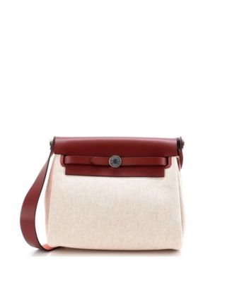 20 Herbag Zip Toile and Leather