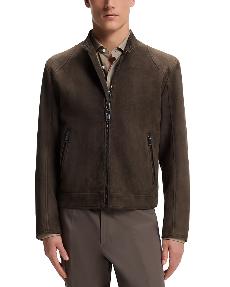 Boss L-Miker Zip Leather Jacket