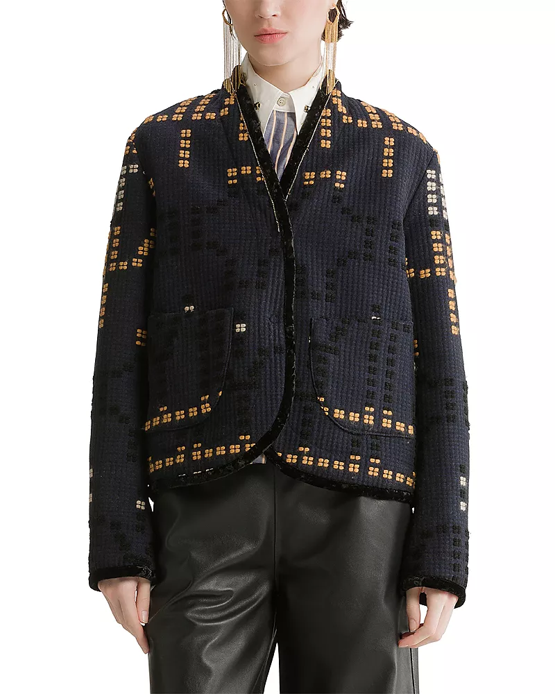 forte_forte Samarcanda Jacquard Blouson Jacket