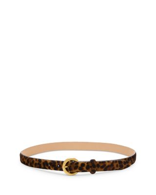 Women's Mia Leopard Print Calf Hair Belt