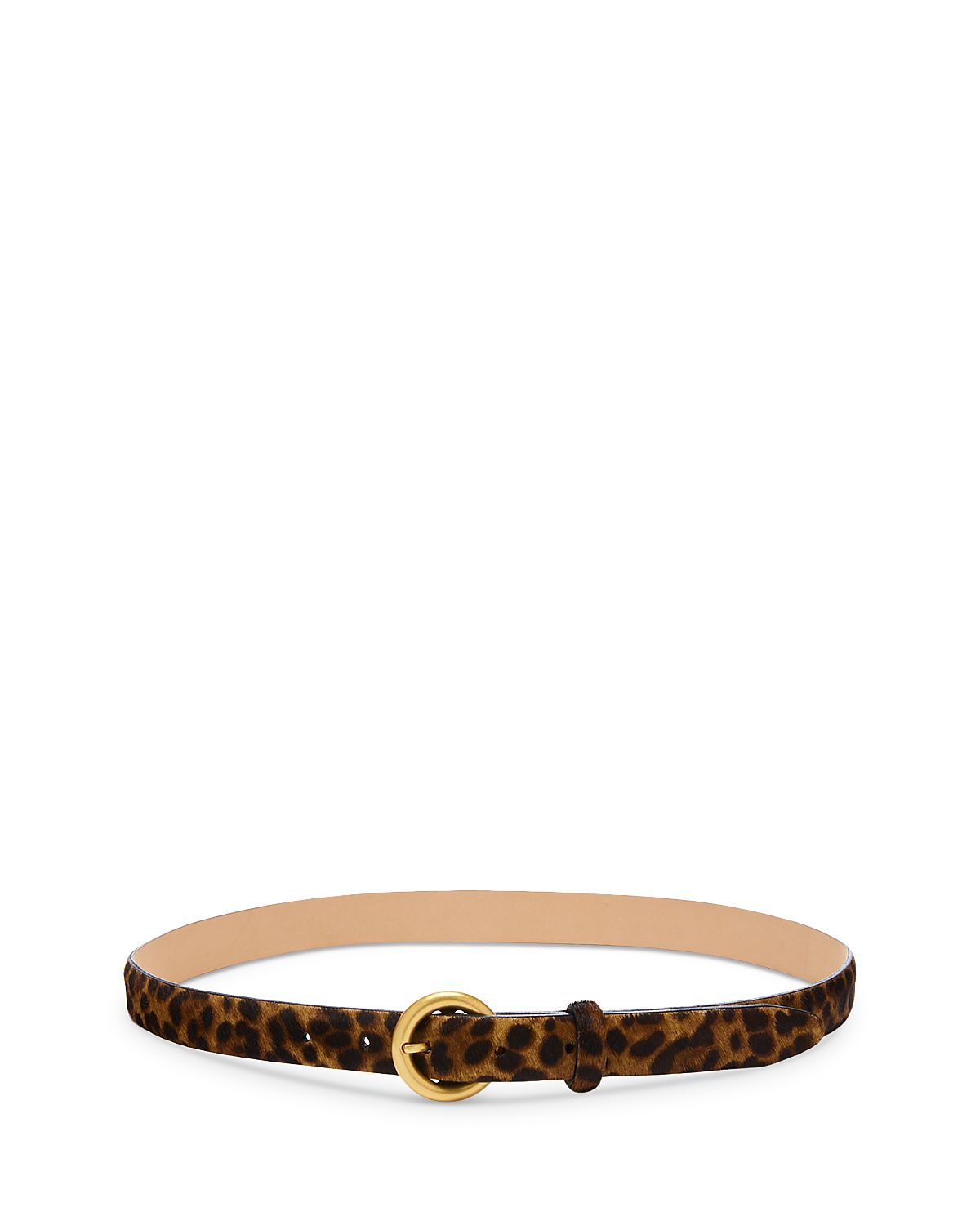 rag & bone Women's Mia Leopard Print Calf Hair Belt