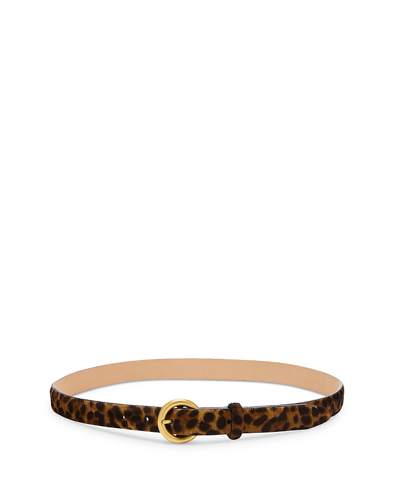 Rag & Bone Women's Mia Leopard Print Calf Hair Belt