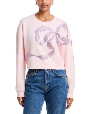 Rylan Embellished Bow Pullover Sweatshirt