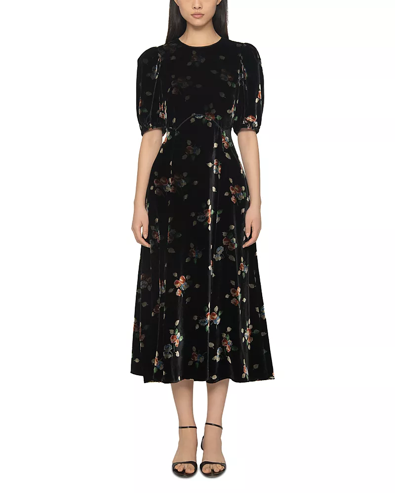 Sea Leda Velvet Midi Dress