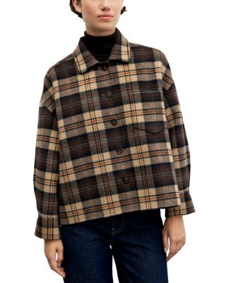 Josia Printed Button Front Shacket