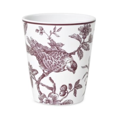 Porcelain Bird Motif Tumbler
