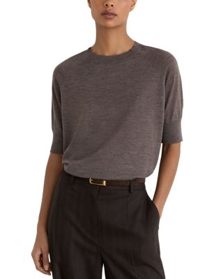 Suzzie Wool Mock Neck Tee
