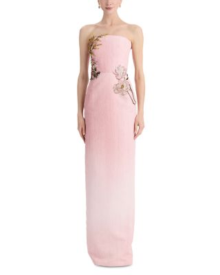 Strapless Beaded Gown