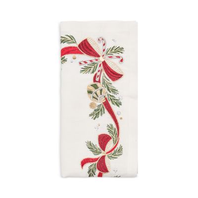 Linen Tinsel Bow Napkin