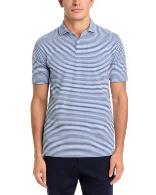 Albatross Stripe Cotton Blend Polo Shirt