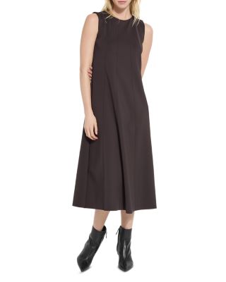 Maurelle Neoprene Seamed Midi Dress