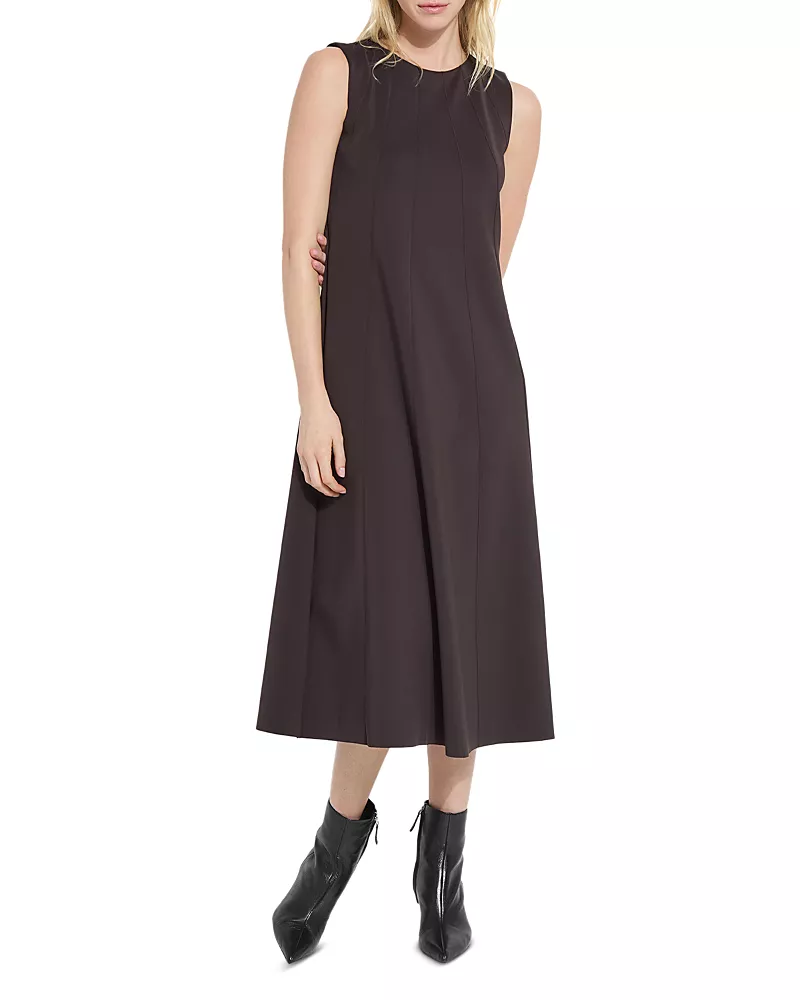 Lysse Maurelle Neoprene Seamed Midi Dress