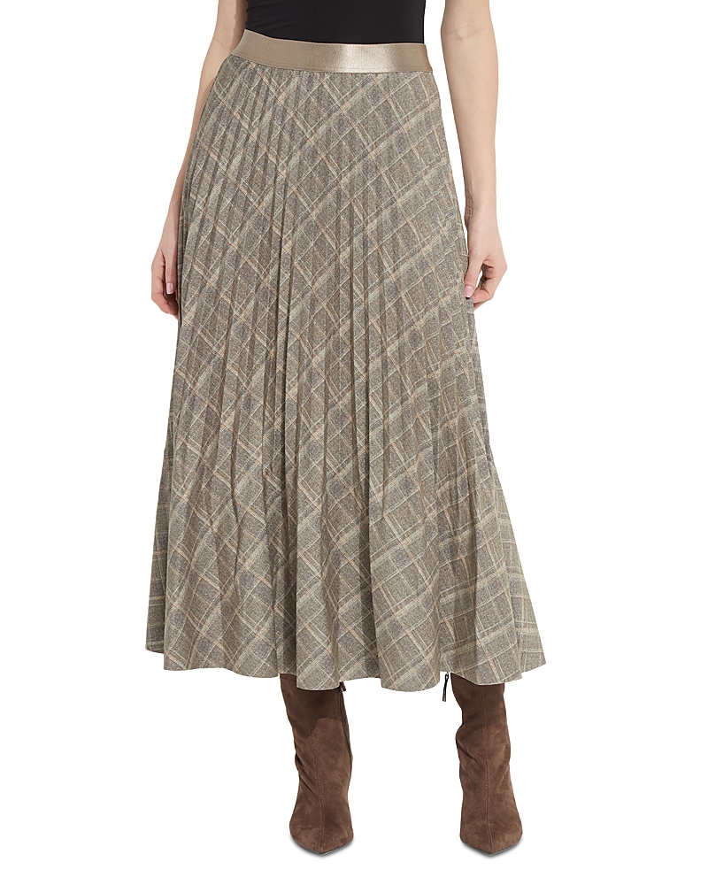 Lysse Sabrina Ponte Pleated Midi Skirt