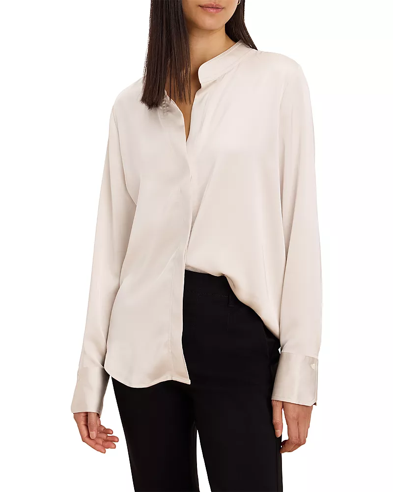 Nic+Zoe Day Button Front Gloss Shirt