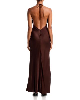 Yve Sequin Halter Dress - thumbnail 4